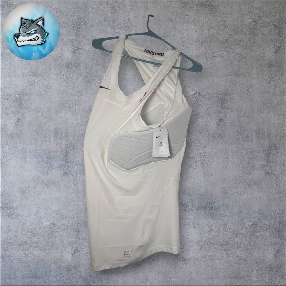 Nike Pro Hyperstrong NBA Padded Compression Tank White Men's Size XL 881965-100
